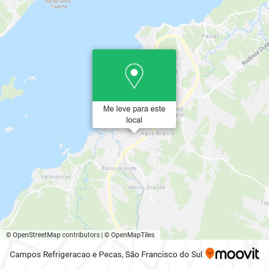 Campos Refrigeracao e Pecas mapa