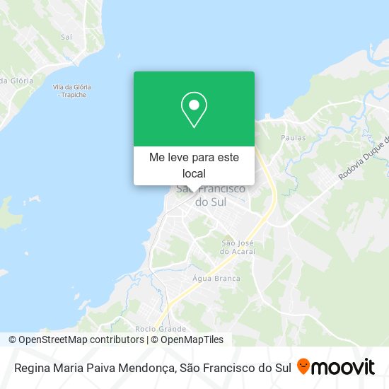Regina Maria Paiva Mendonça mapa