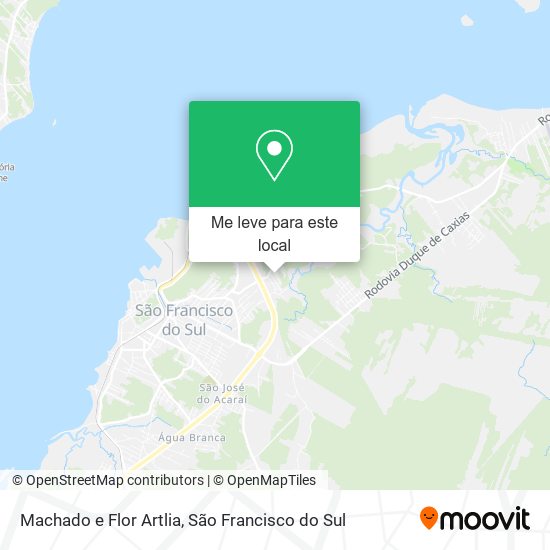 Machado e Flor Artlia mapa