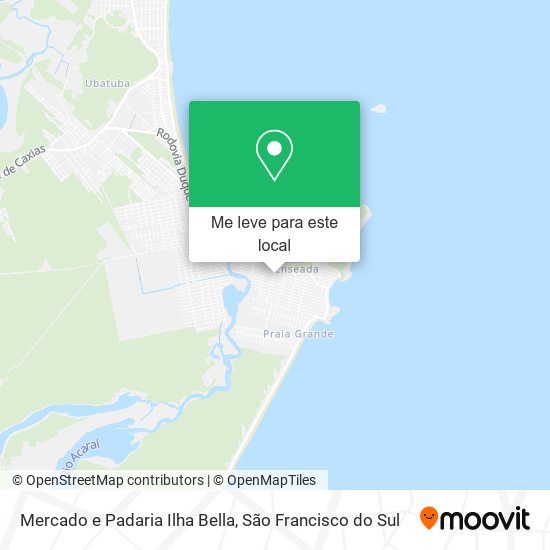 Mercado e Padaria Ilha Bella mapa