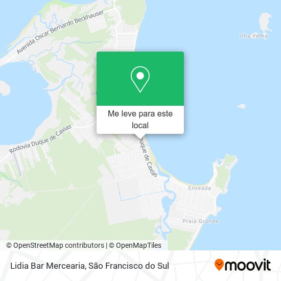 Lidia Bar Mercearia mapa