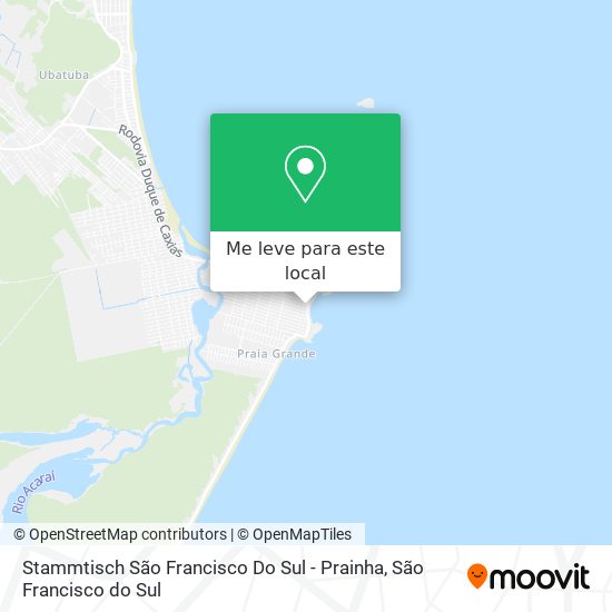 Stammtisch São Francisco Do Sul - Prainha mapa