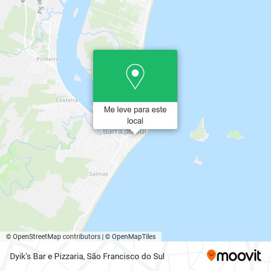 Dyik's Bar e Pizzaria mapa