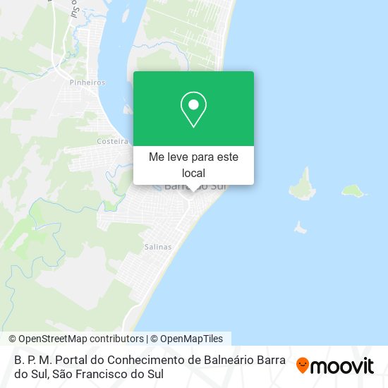 B. P. M. Portal do Conhecimento de Balneário Barra do Sul mapa