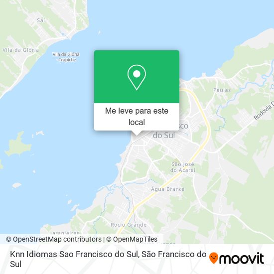 Knn Idiomas Sao Francisco do Sul mapa