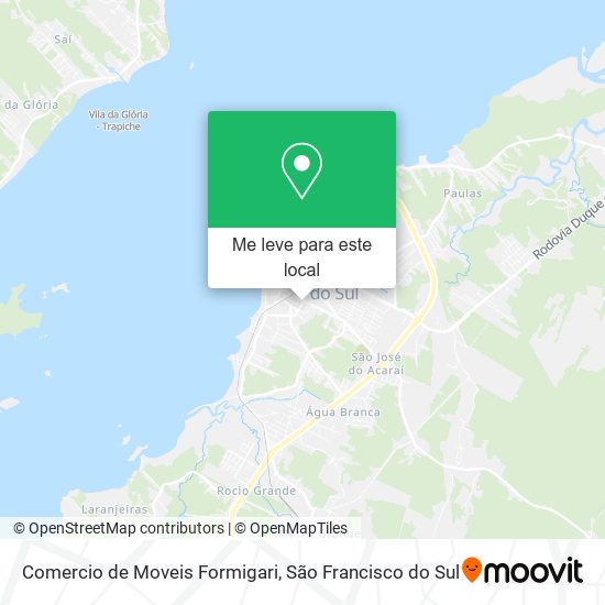 Comercio de Moveis Formigari mapa