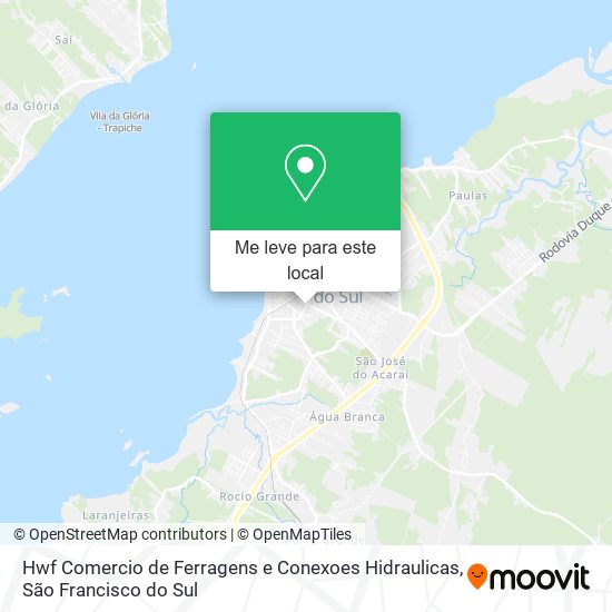 Hwf Comercio de Ferragens e Conexoes Hidraulicas mapa