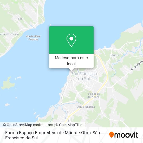 Forma Espaço Empreiteira de Mão-de-Obra mapa