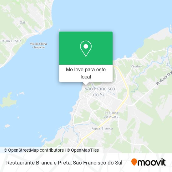 Restaurante Branca e Preta mapa