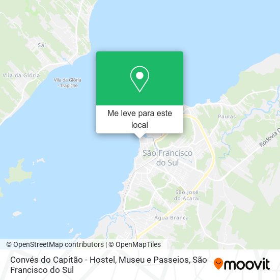 Convés do Capitão - Hostel, Museu e Passeios mapa