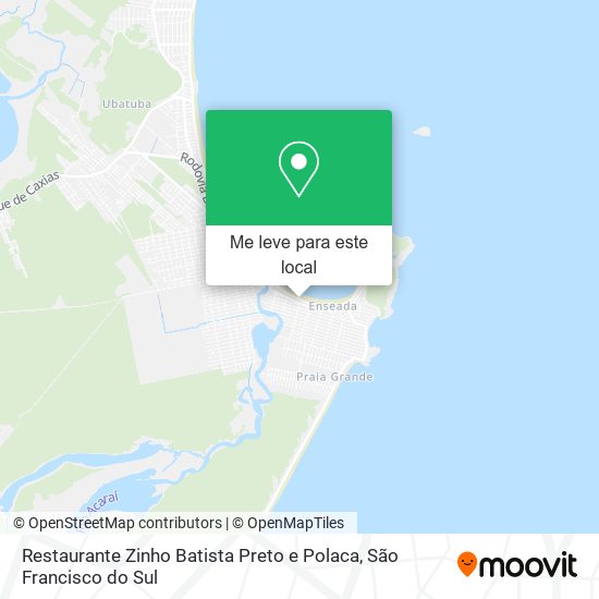 Restaurante Zinho Batista Preto e Polaca mapa