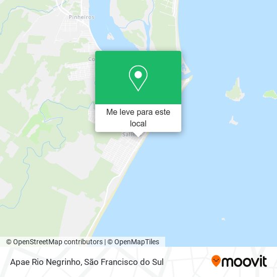 Apae Rio Negrinho mapa