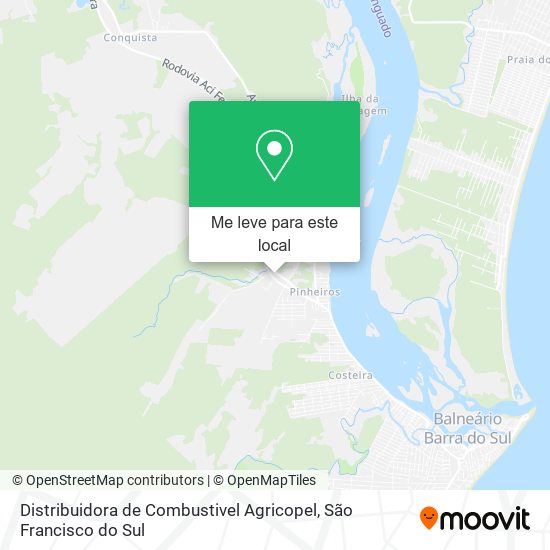 Distribuidora de Combustivel Agricopel mapa