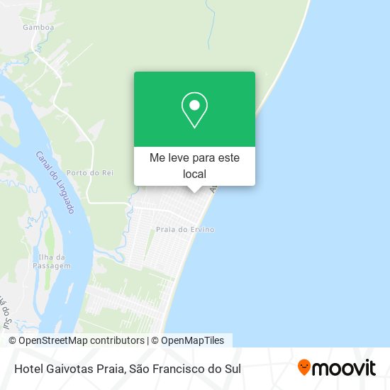 Hotel Gaivotas Praia mapa