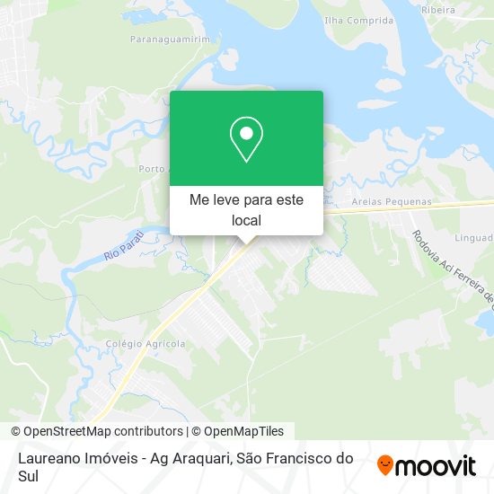 Laureano Imóveis - Ag Araquari mapa
