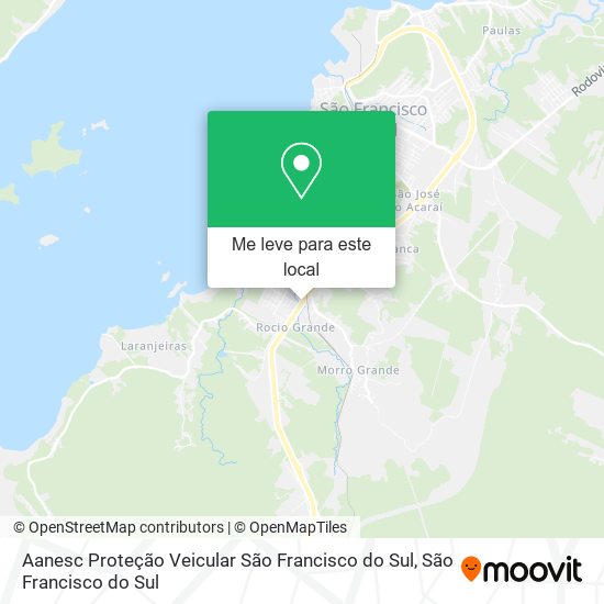 Aanesc Proteção Veicular São Francisco do Sul mapa