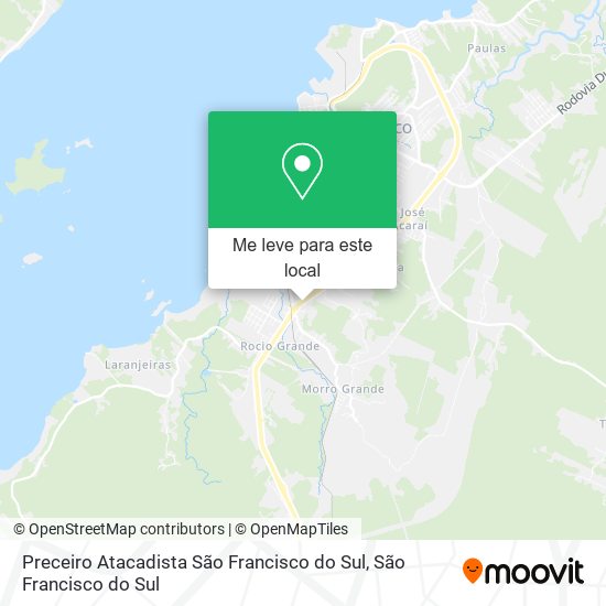 Preceiro Atacadista São Francisco do Sul mapa