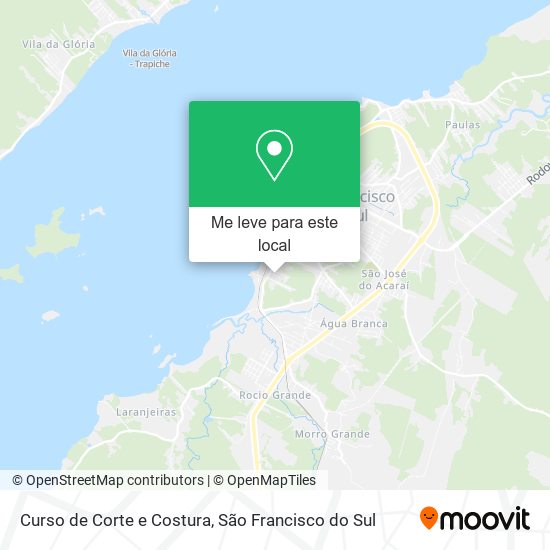 Curso de Corte e Costura mapa