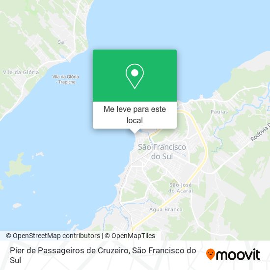 Píer de Passageiros de Cruzeiro mapa