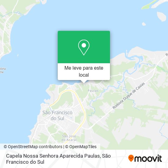 Capela Nossa Senhora Aparecida Paulas mapa