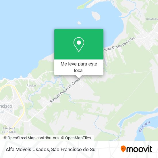 Alfa Moveis Usados mapa