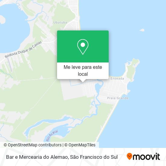 Bar e Mercearia do Alemao mapa