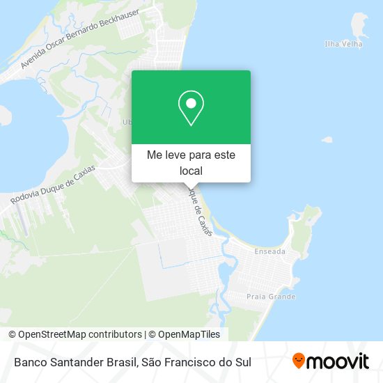 Banco Santander Brasil mapa