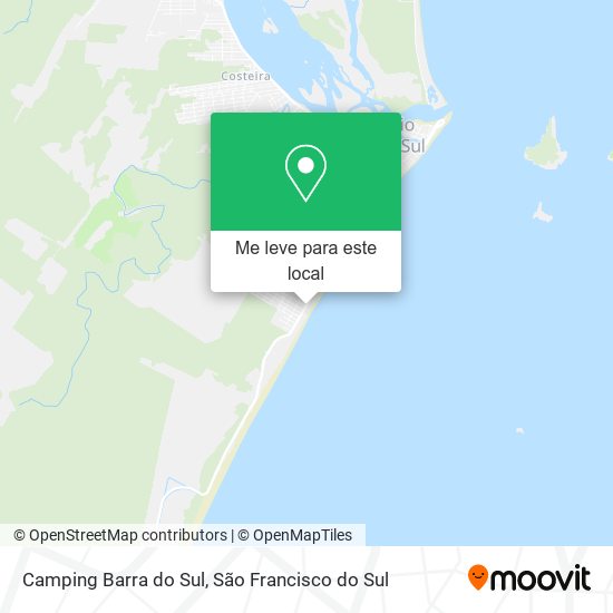 Camping Barra do Sul mapa