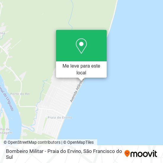 Bombeiro Militar - Praia do Ervino mapa