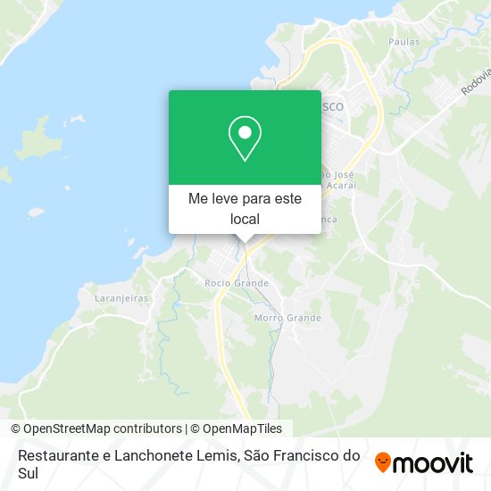 Restaurante e Lanchonete Lemis mapa