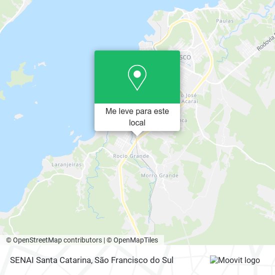 SENAI Santa Catarina mapa