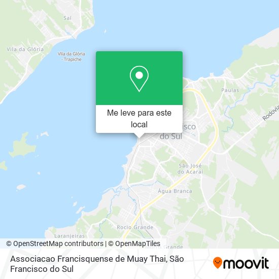 Associacao Francisquense de Muay Thai mapa