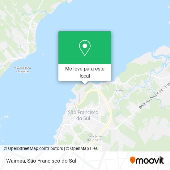 Waimea mapa