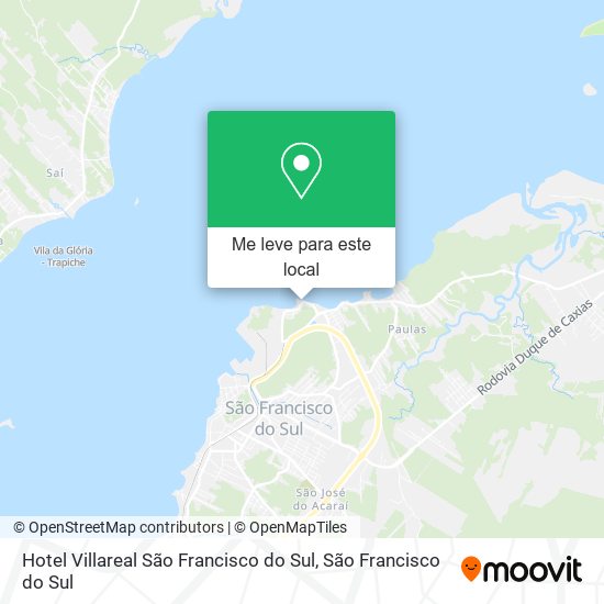 Hotel Villareal São Francisco do Sul mapa