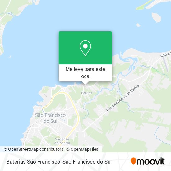 Baterias São Francisco mapa