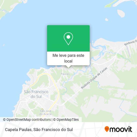 Capela Paulas mapa