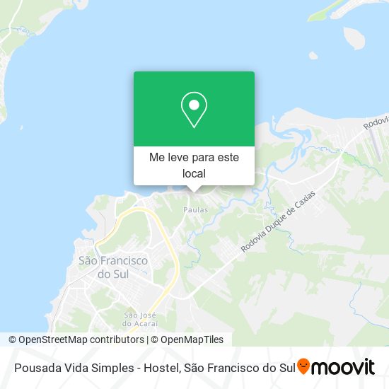 Pousada Vida Simples - Hostel mapa
