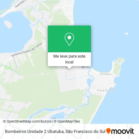 Bombeiros Unidade 2 Ubatuba mapa