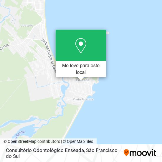 Consultório Odontológico Enseada mapa