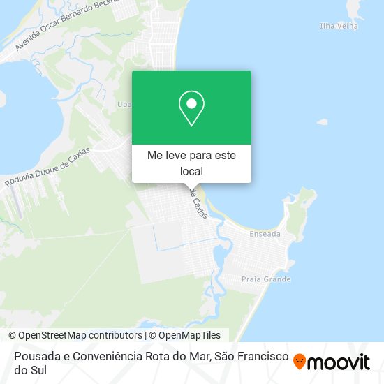 Pousada e Conveniência Rota do Mar mapa