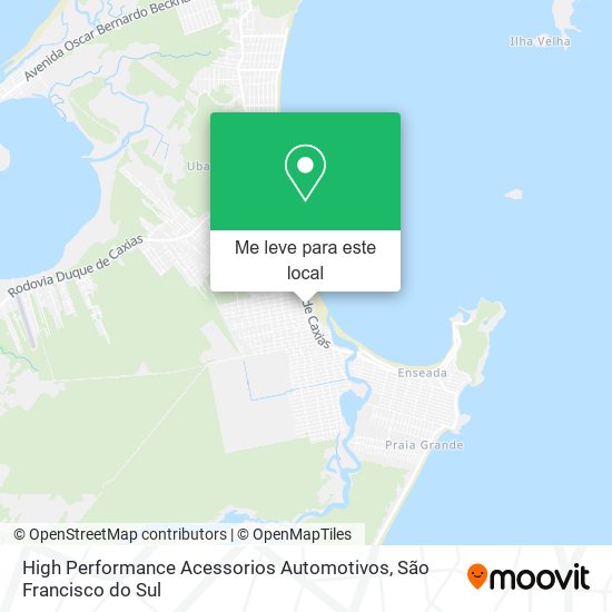 High Performance Acessorios Automotivos mapa