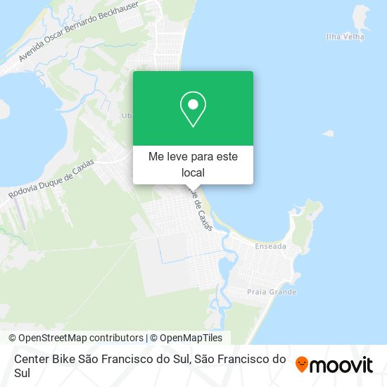 Center Bike São Francisco do Sul mapa