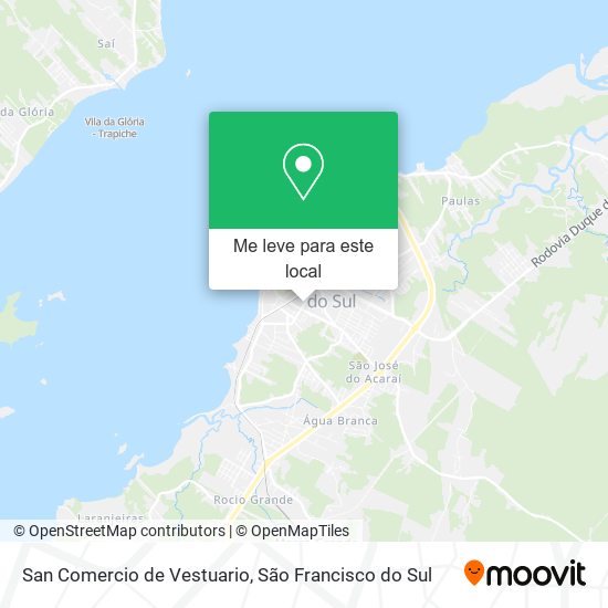 San Comercio de Vestuario mapa