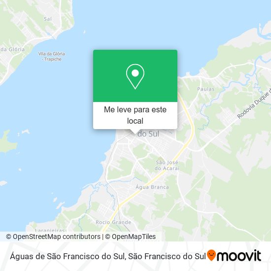 Águas de São Francisco do Sul mapa
