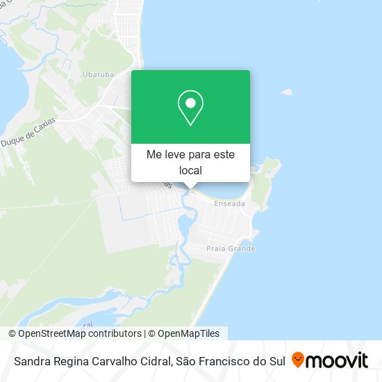 Sandra Regina Carvalho Cidral mapa