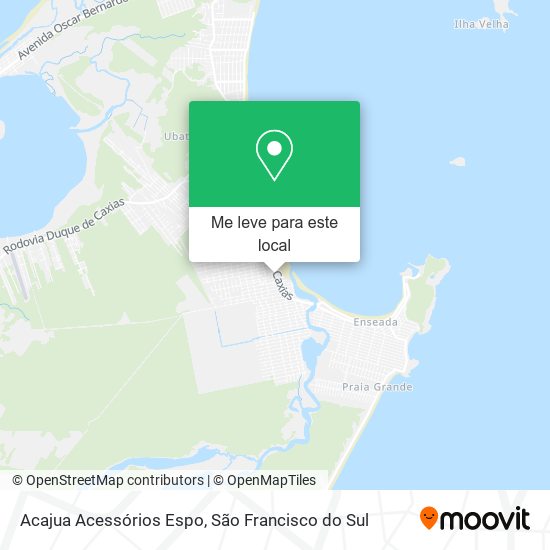 Acajua Acessórios Espo mapa