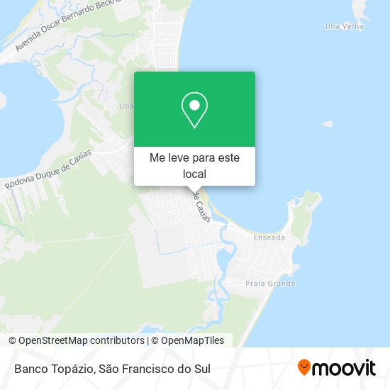 Banco Topázio mapa