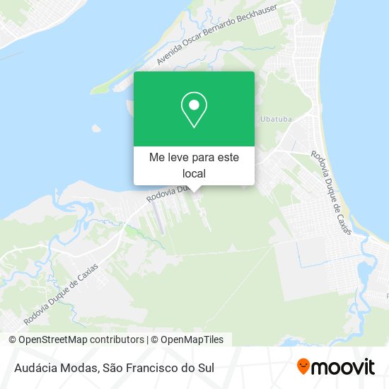 Audácia Modas mapa