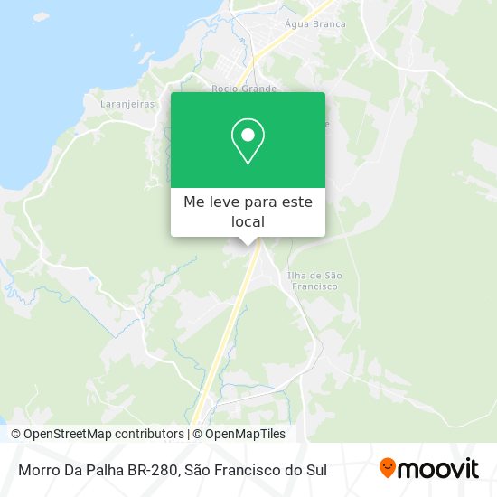 Morro Da Palha BR-280 mapa