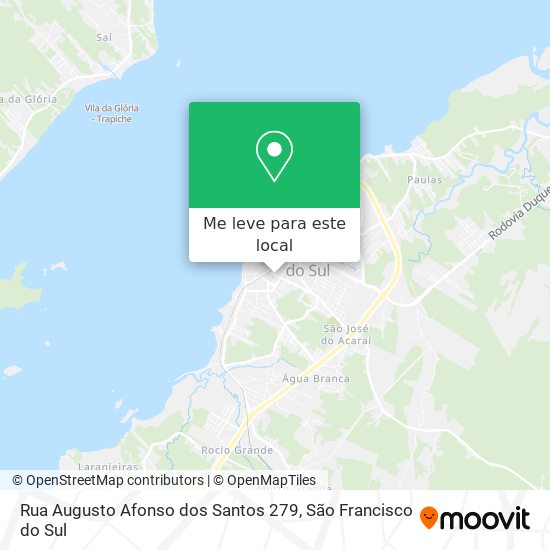 Rua Augusto Afonso dos Santos 279 mapa